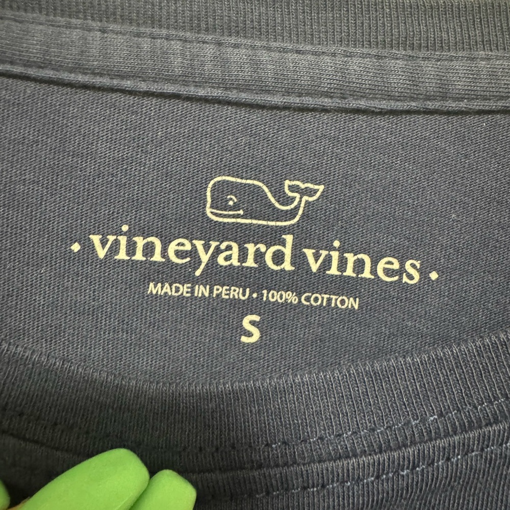 Vineyard Vines Navy Airplane Whale Long Sleeve Shirt - Picture 6 of 6